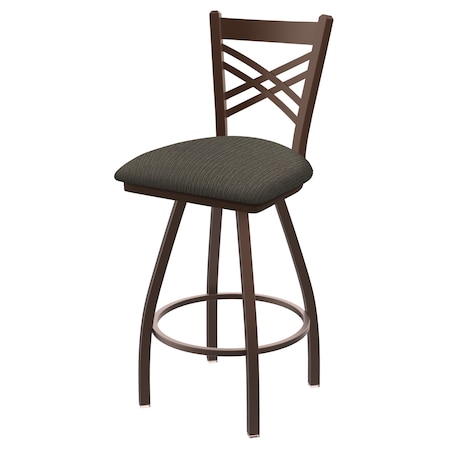 Holland Bar Stool Co 36" Swivel X-Tall Bar Stool, Brnz Finish, Graph Chalice Seat X820